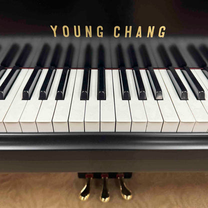 1980 Young Chang G-185 6'1" Satin Black Grand Piano