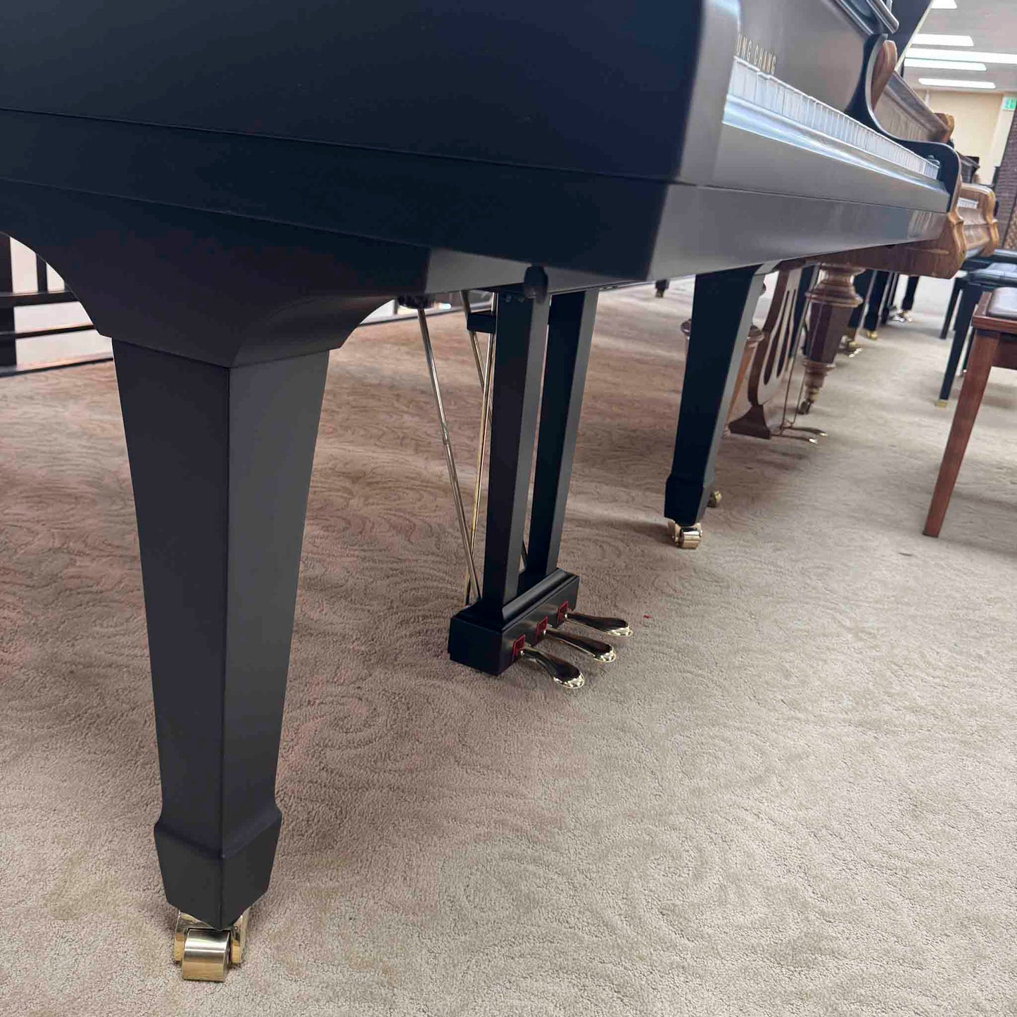 1980 Young Chang G-185 6'1" Satin Black Grand Piano