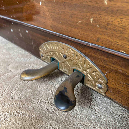 AVAILABLE TO RESTORE: CALL FOR CUSTOM PRICING - Tall Wood Finish Art Case Upright Piano