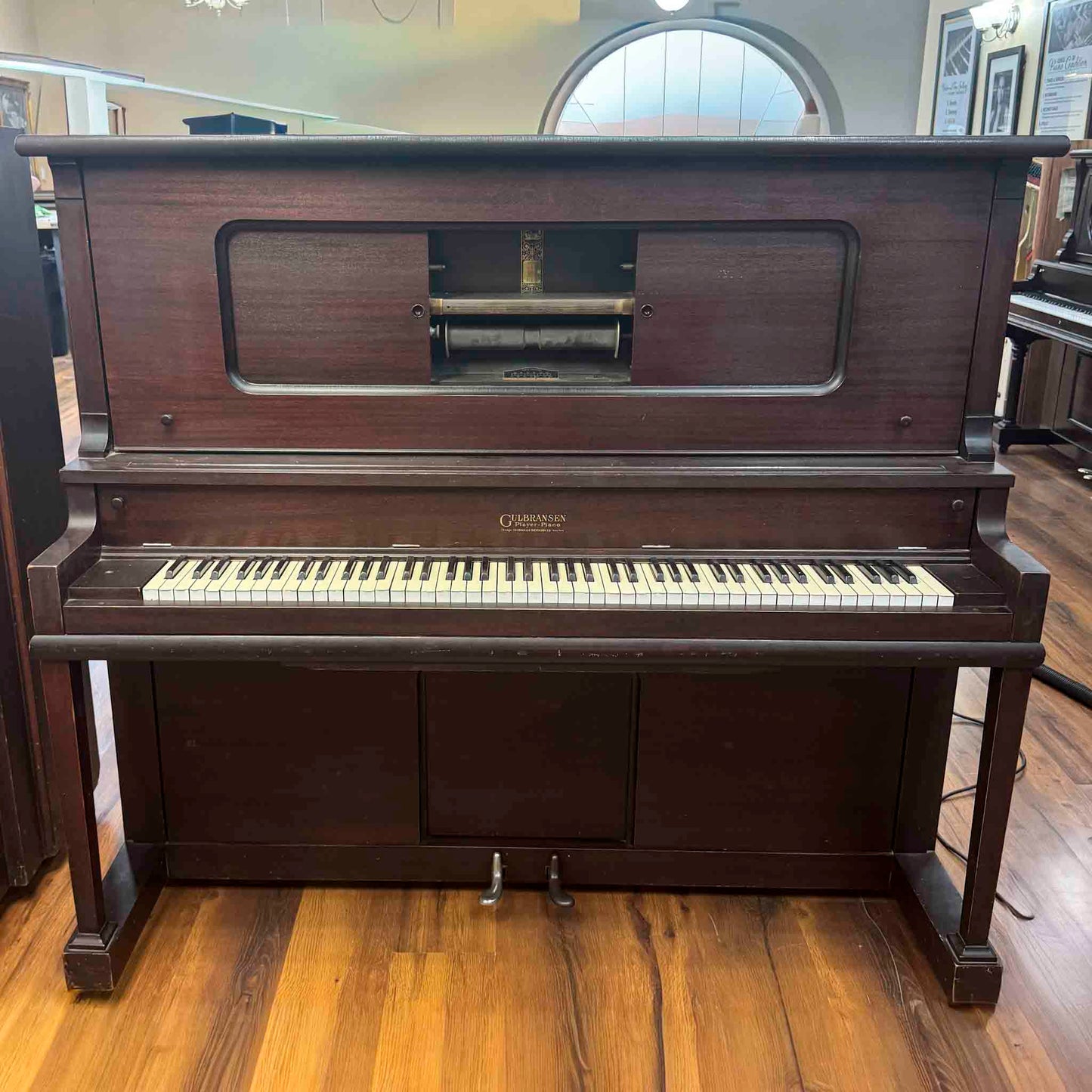 CURRENT SHOP WORK - 1920 Gulbransen 55" Vintage Player Commissioned Upright Piano