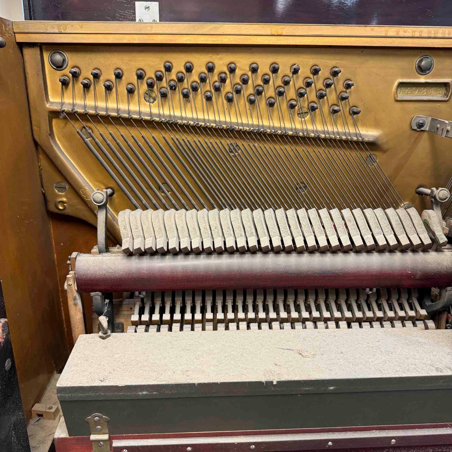 CURRENT SHOP WORK - 1920 Gulbransen 55" Vintage Player Commissioned Upright Piano