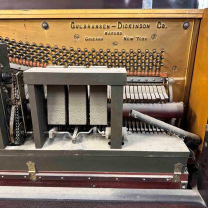 CURRENT SHOP WORK - 1920 Gulbransen 55" Vintage Player Commissioned Upright Piano