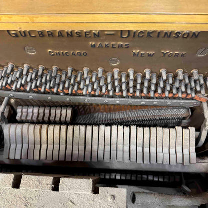 CURRENT SHOP WORK - 1920 Gulbransen 55" Vintage Player Commissioned Upright Piano