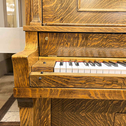 SOLD 1910 Shattuck Wood Finish Commissioned Upright Player Piano