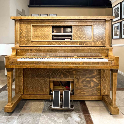 SOLD 1910 Shattuck Wood Finish Commissioned Upright Player Piano