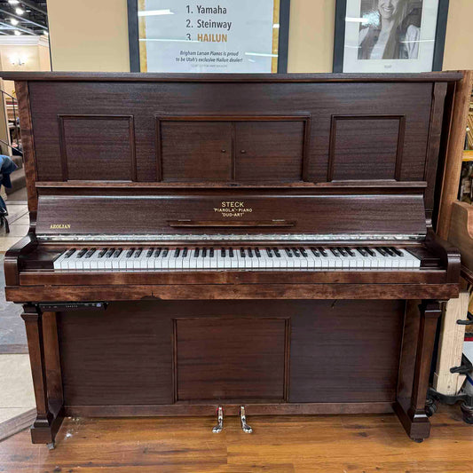 CURRENT SHOP WORK - 1931 Aeolian DuoArt Steck 55" Wood Finish Commissioned Upright Piano