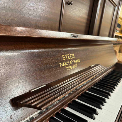 CURRENT SHOP WORK - 1931 Aeolian DuoArt Steck 55" Wood Finish Commissioned Upright Piano