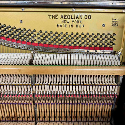 CURRENT SHOP WORK - 1931 Aeolian DuoArt Steck 55" Wood Finish Commissioned Upright Piano