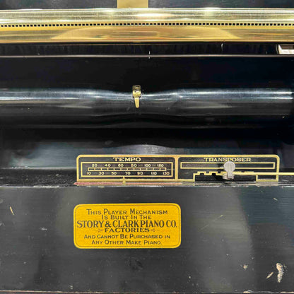 CURRENT SHOP WORK 1922 Gulbransen Wood Finish Commissioned Upright Vintage Player Piano