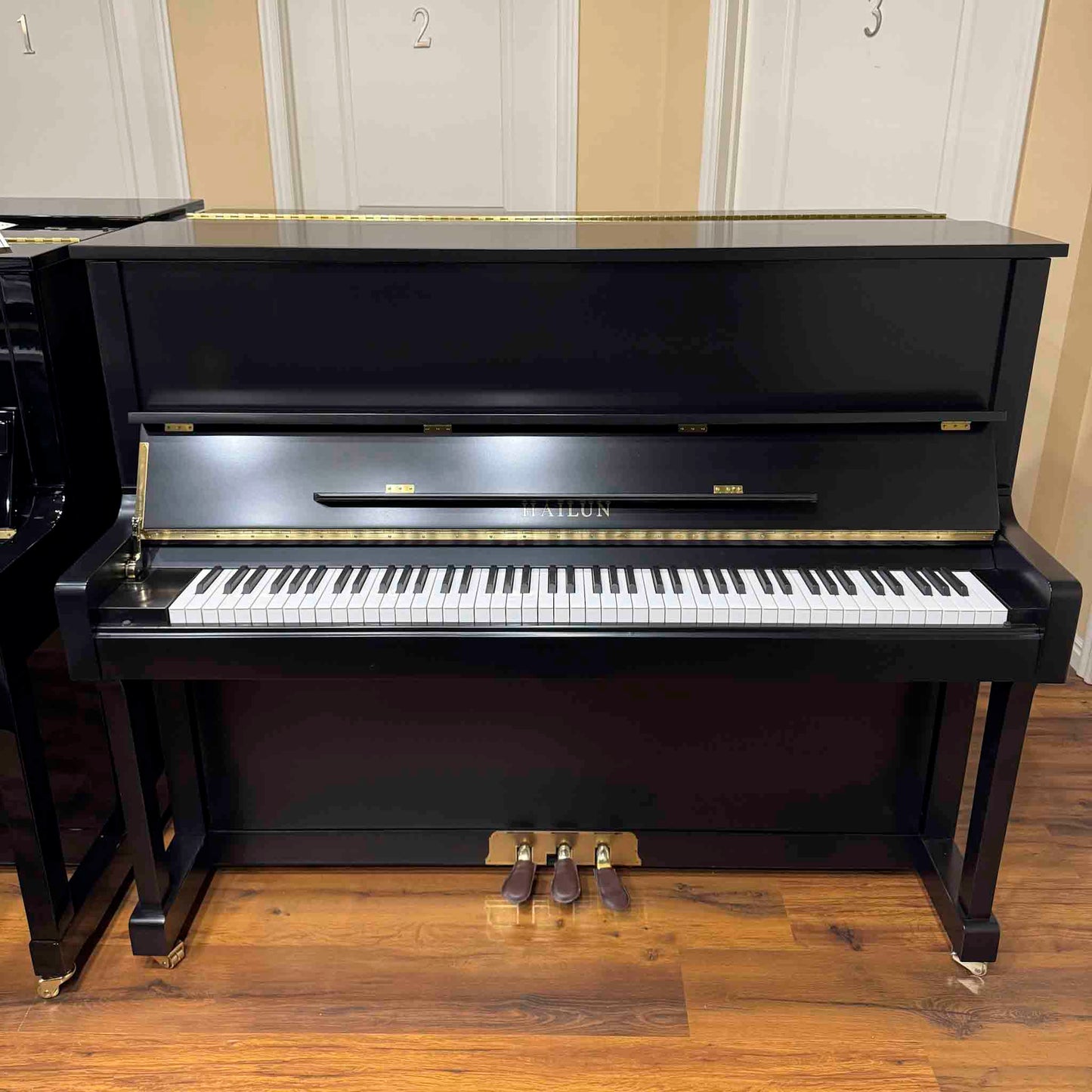 SOLD Hailun 121 48" Satin Black Upright Piano