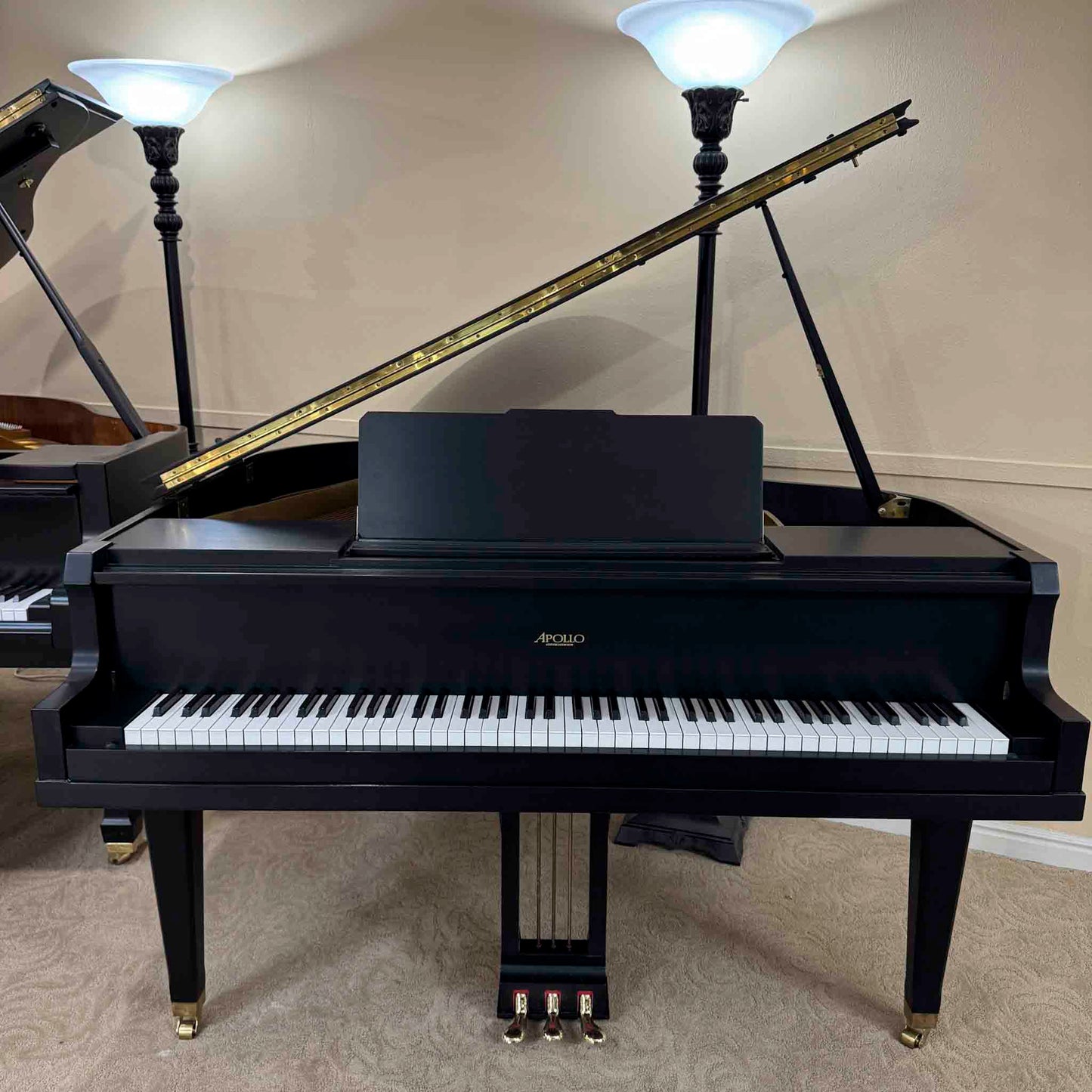 SOLD 1932 Apollo 4'9" Satin Black Baby Grand Piano