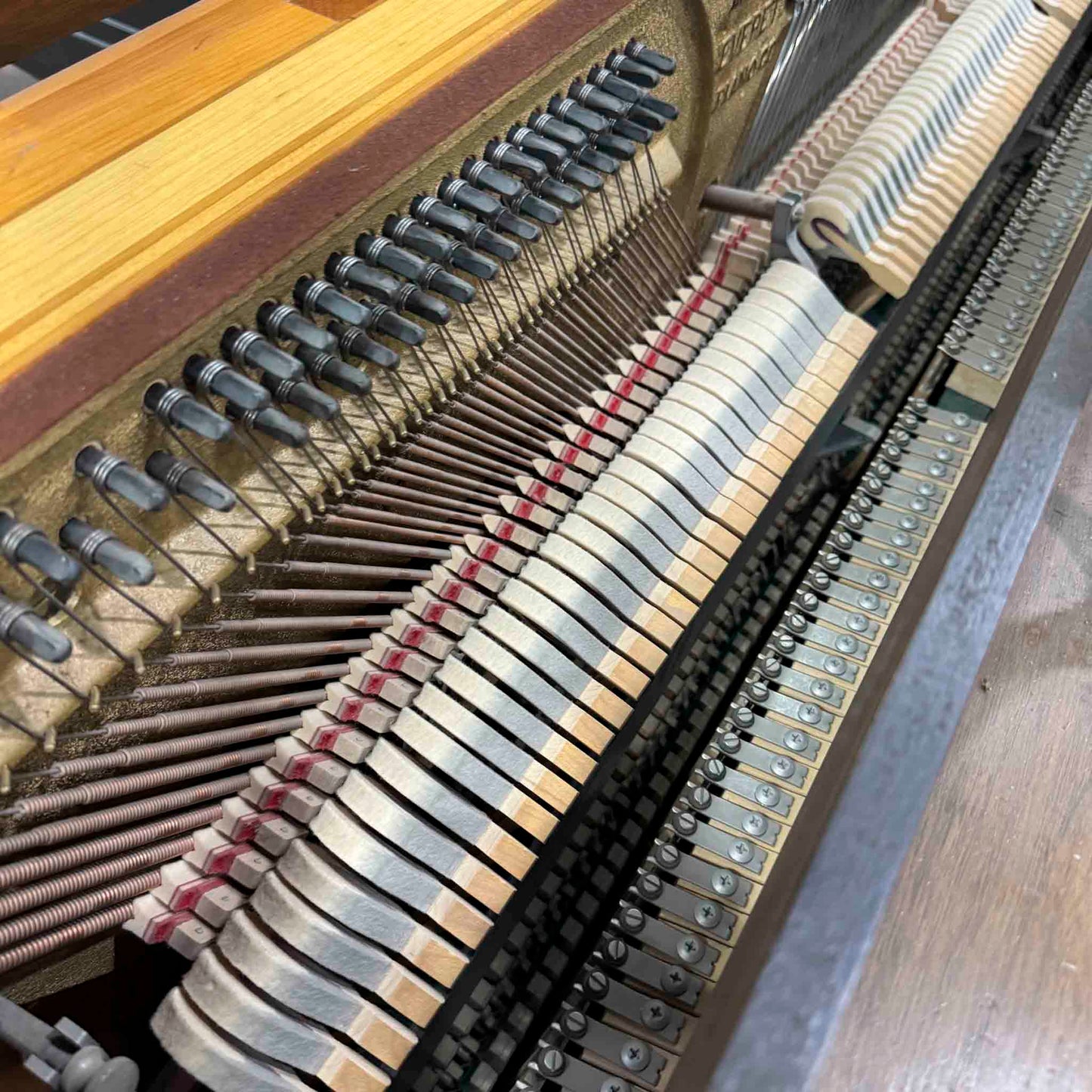 CURRENT SHOP WORK - 1967 Cable-Nelson 36" Wood Finish Commissioned Spinet Piano