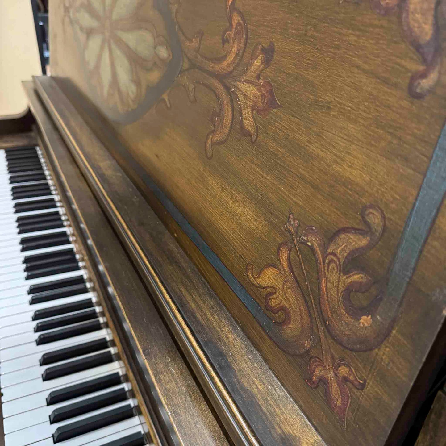 CURRENT SHOP WORK - 1926 Ellington 54" Wood Finish Commissioned Upright Piano