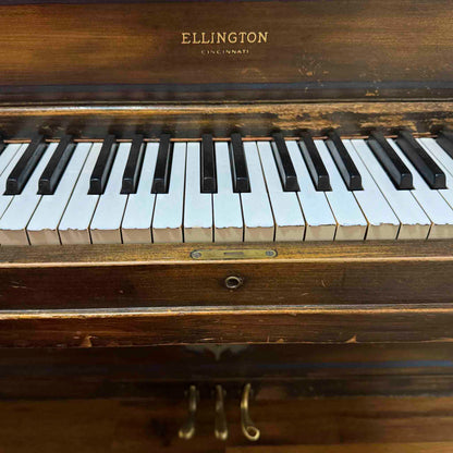 CURRENT SHOP WORK - 1926 Ellington 54" Wood Finish Commissioned Upright Piano