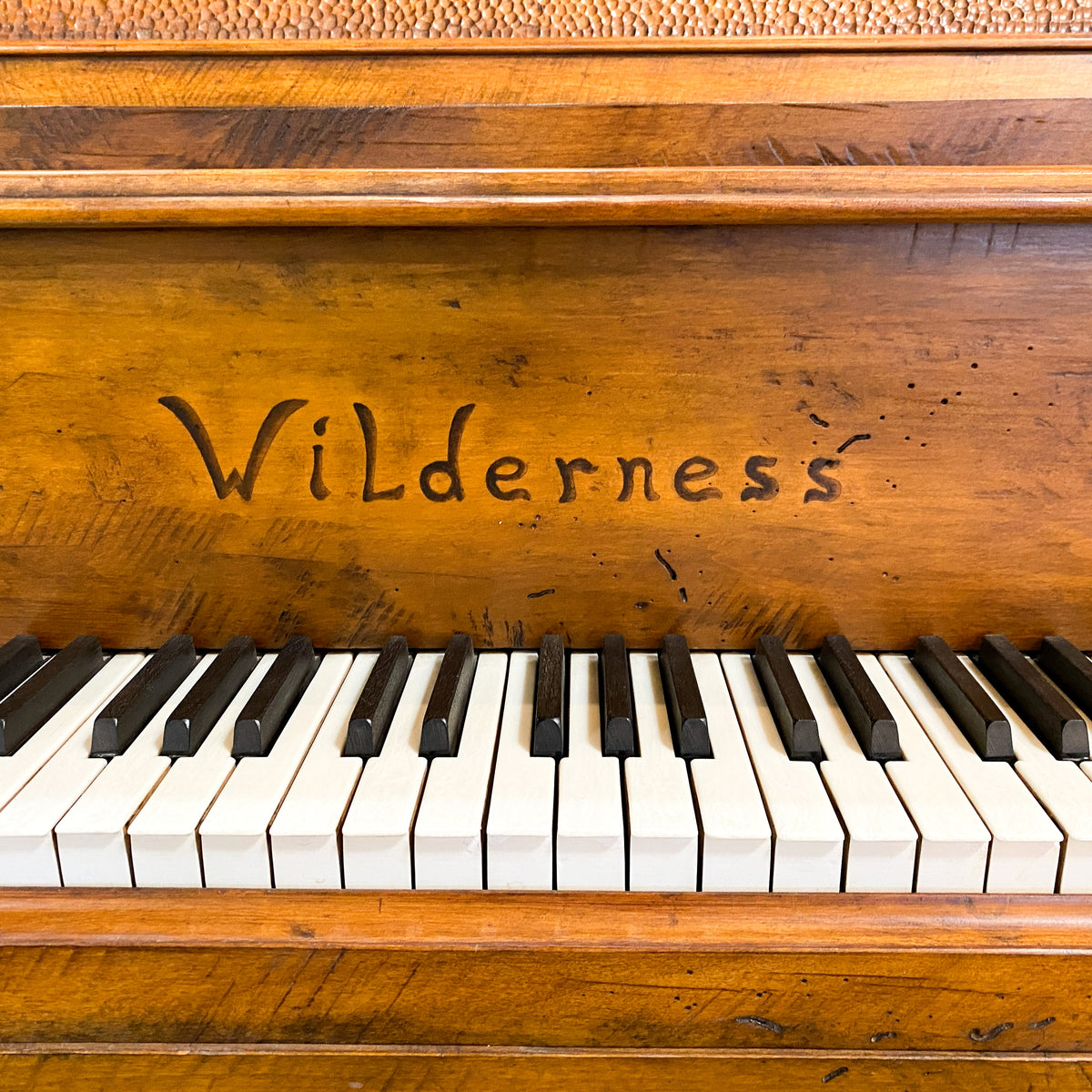 The WILDERNESS Grand Player Piano - One of A Kind Handcrafted Rustic Art Case