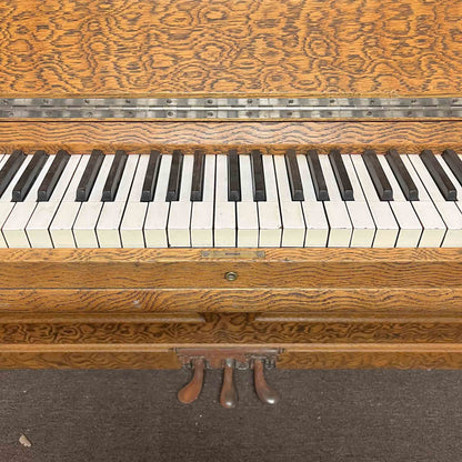 AVAILABLE TO RESTORE: CALL FOR CUSTOM PRICING - 1905 Kingsbury 56" Wood Finish Upright Piano