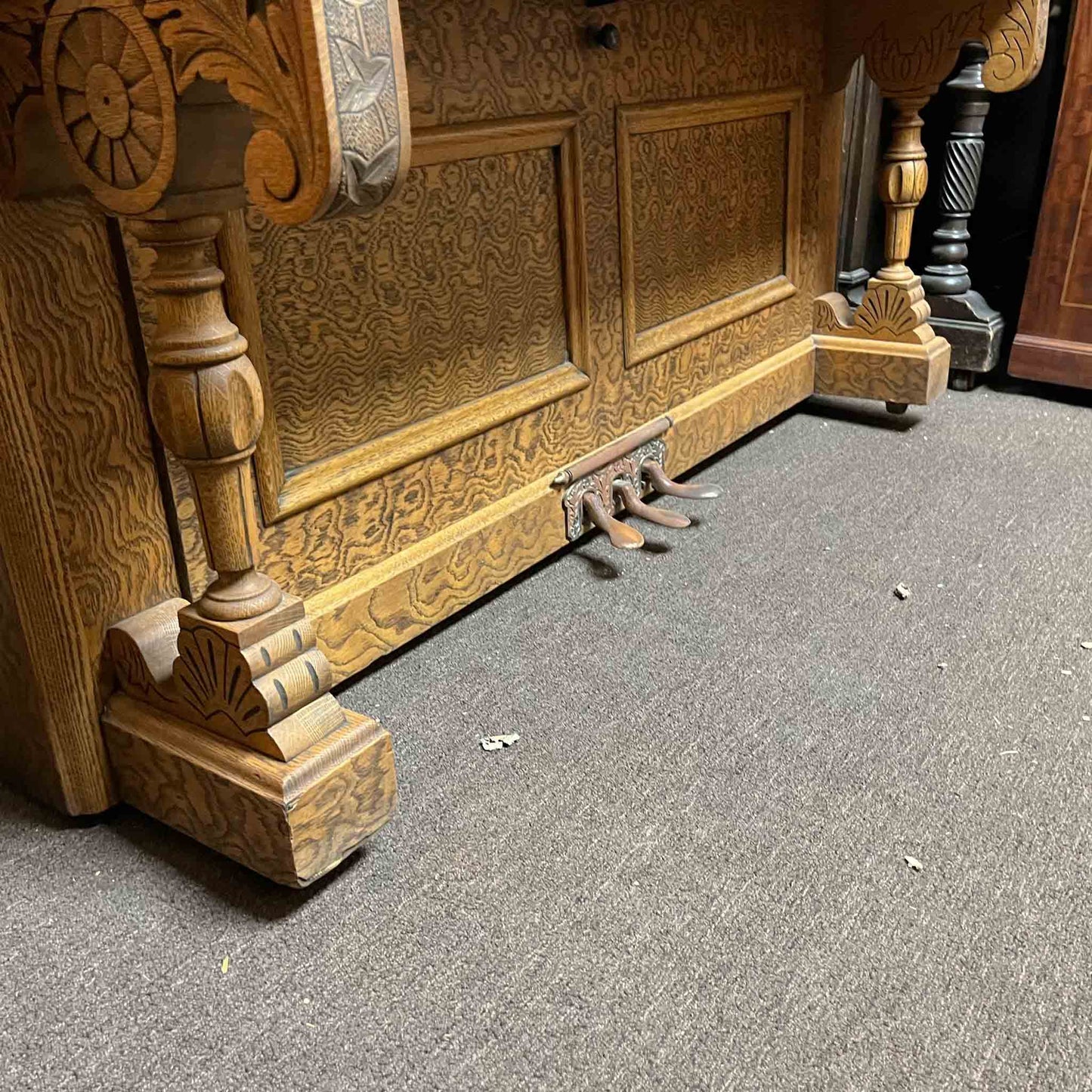AVAILABLE TO RESTORE: CALL FOR CUSTOM PRICING - 1905 Kingsbury 56" Wood Finish Upright Piano