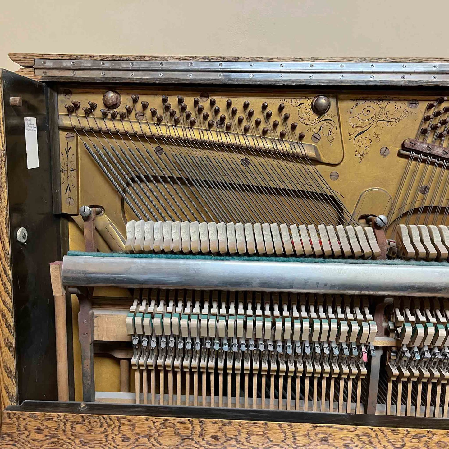 AVAILABLE TO RESTORE: CALL FOR CUSTOM PRICING - 1905 Kingsbury 56" Wood Finish Upright Piano