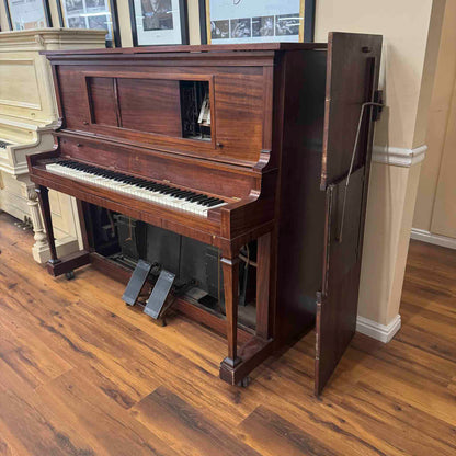 CURRENT SHOP WORK - 1916 Lester 53" Wood Finish Commissioned Upright Piano