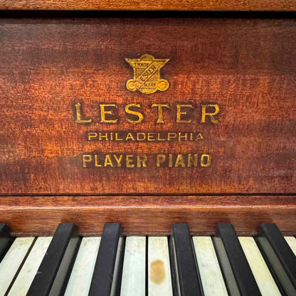 CURRENT SHOP WORK - 1916 Lester 53" Wood Finish Commissioned Upright Piano