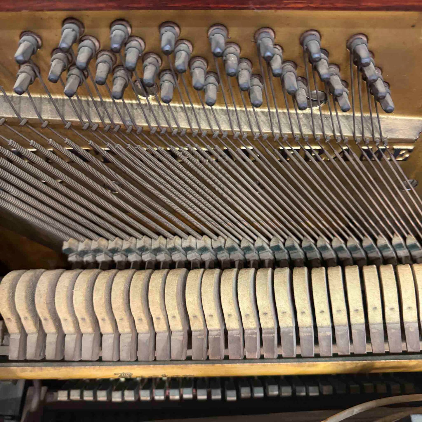 CURRENT SHOP WORK - 1916 Lester 53" Wood Finish Commissioned Upright Piano