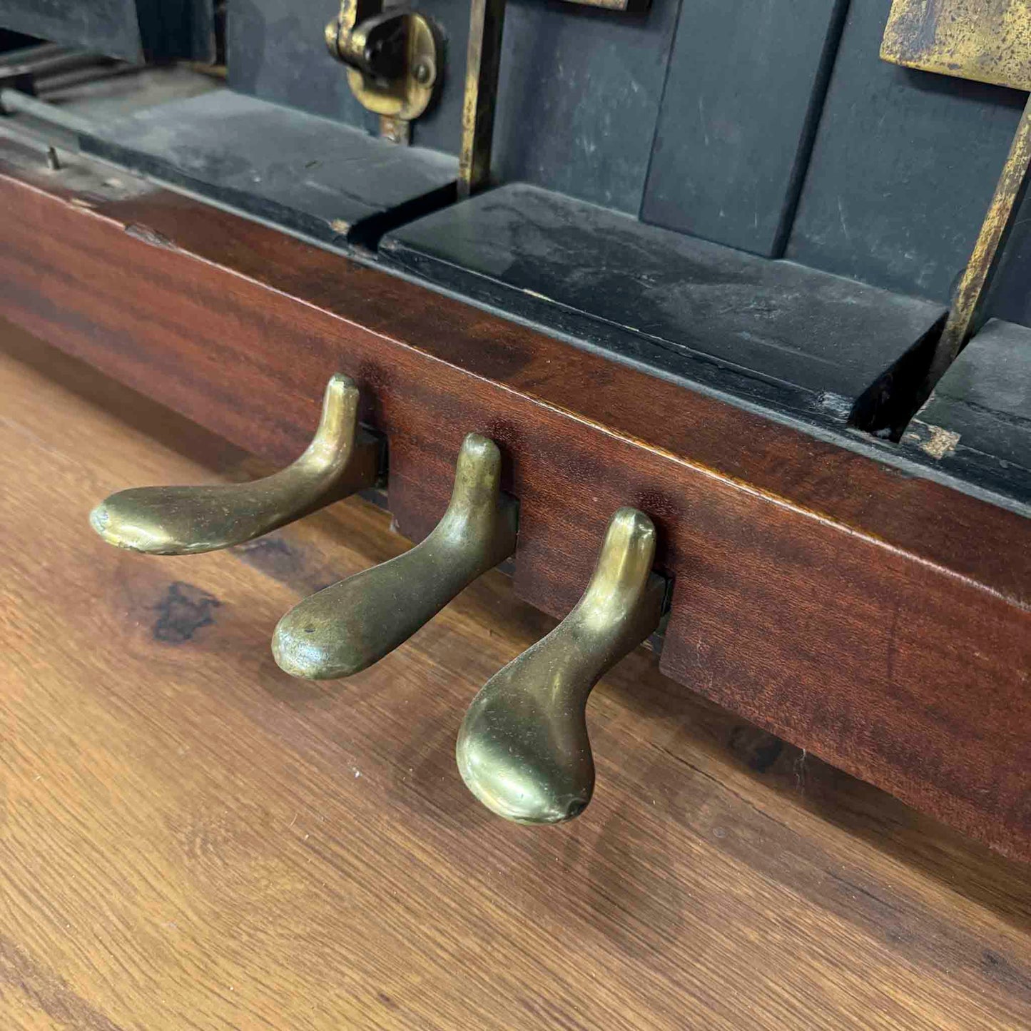 CURRENT SHOP WORK - 1916 Lester 53" Wood Finish Commissioned Upright Piano