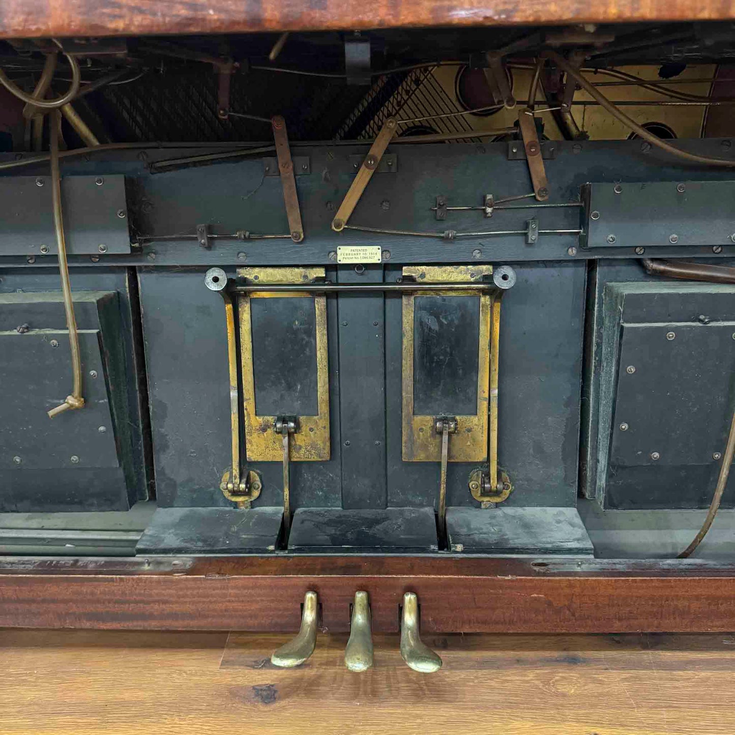 CURRENT SHOP WORK - 1916 Lester 53" Wood Finish Commissioned Upright Piano