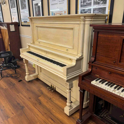 CURRENT SHOP WORK - 1907 Lester 58" Wood Finish Commissioned Upright Piano