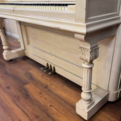 CURRENT SHOP WORK - 1907 Lester 58" Wood Finish Commissioned Upright Piano