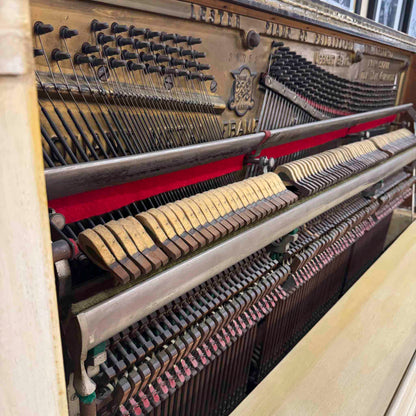 CURRENT SHOP WORK - 1907 Lester 58" Wood Finish Commissioned Upright Piano