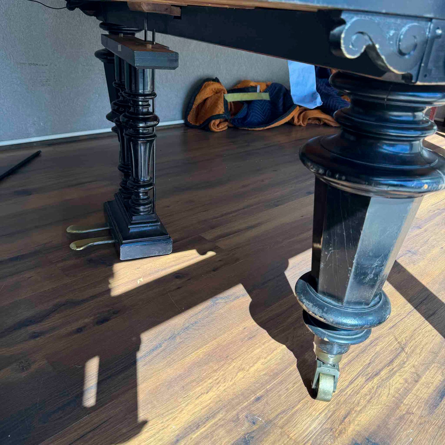 CURRENT SHOP WORK - 1888 Bechstein 7' Black Finish Commissioned Grand Piano