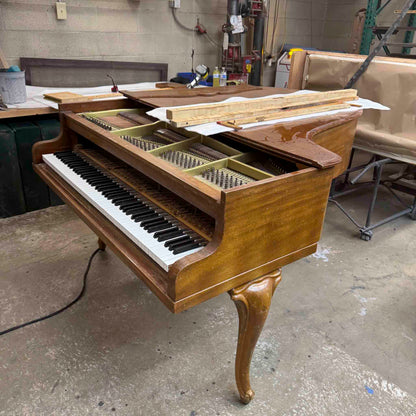CURRENT SHOP WORK 1920 Kimball 5'7" Wood Finish Commissioned Grand Piano