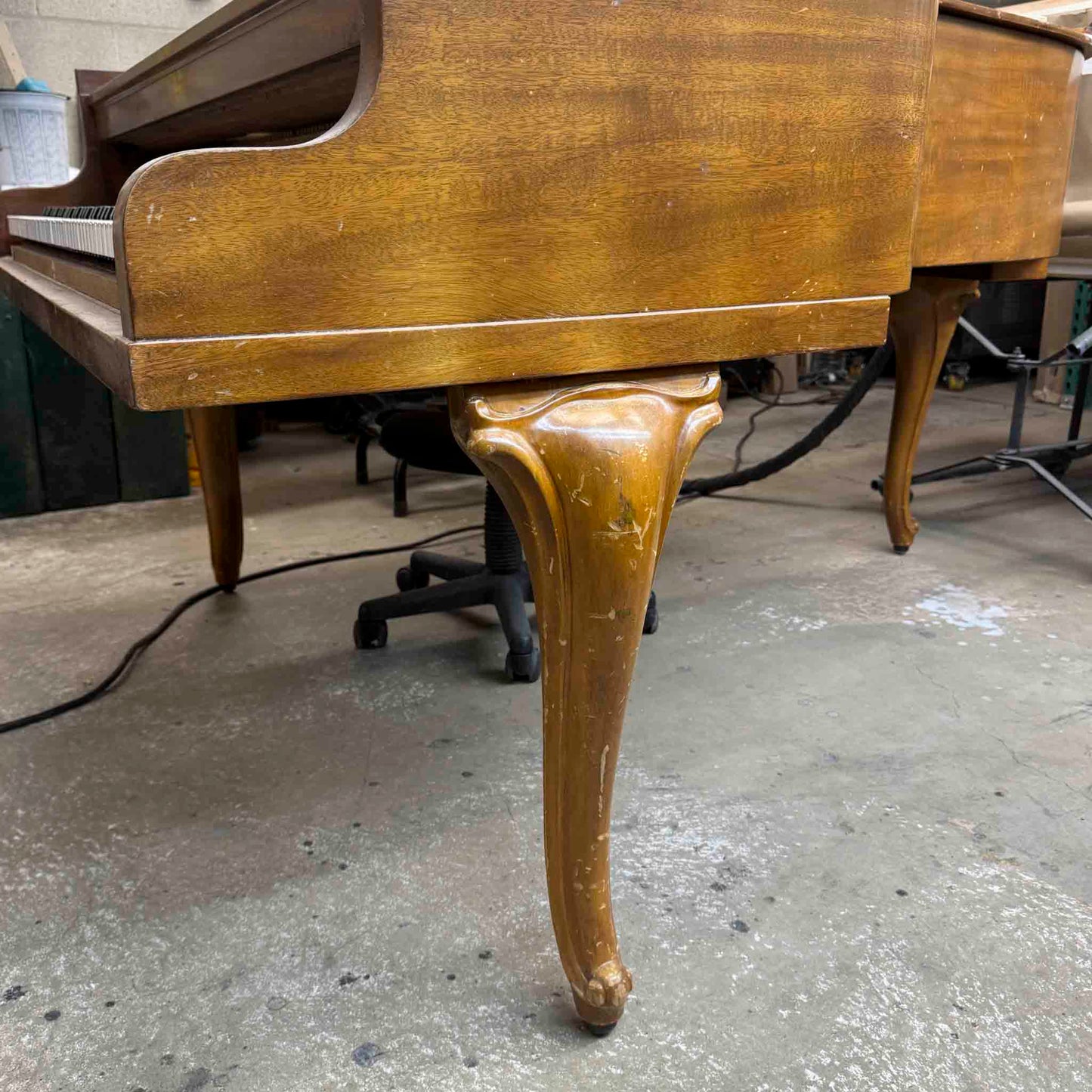 CURRENT SHOP WORK 1920 Kimball 5'7" Wood Finish Commissioned Grand Piano