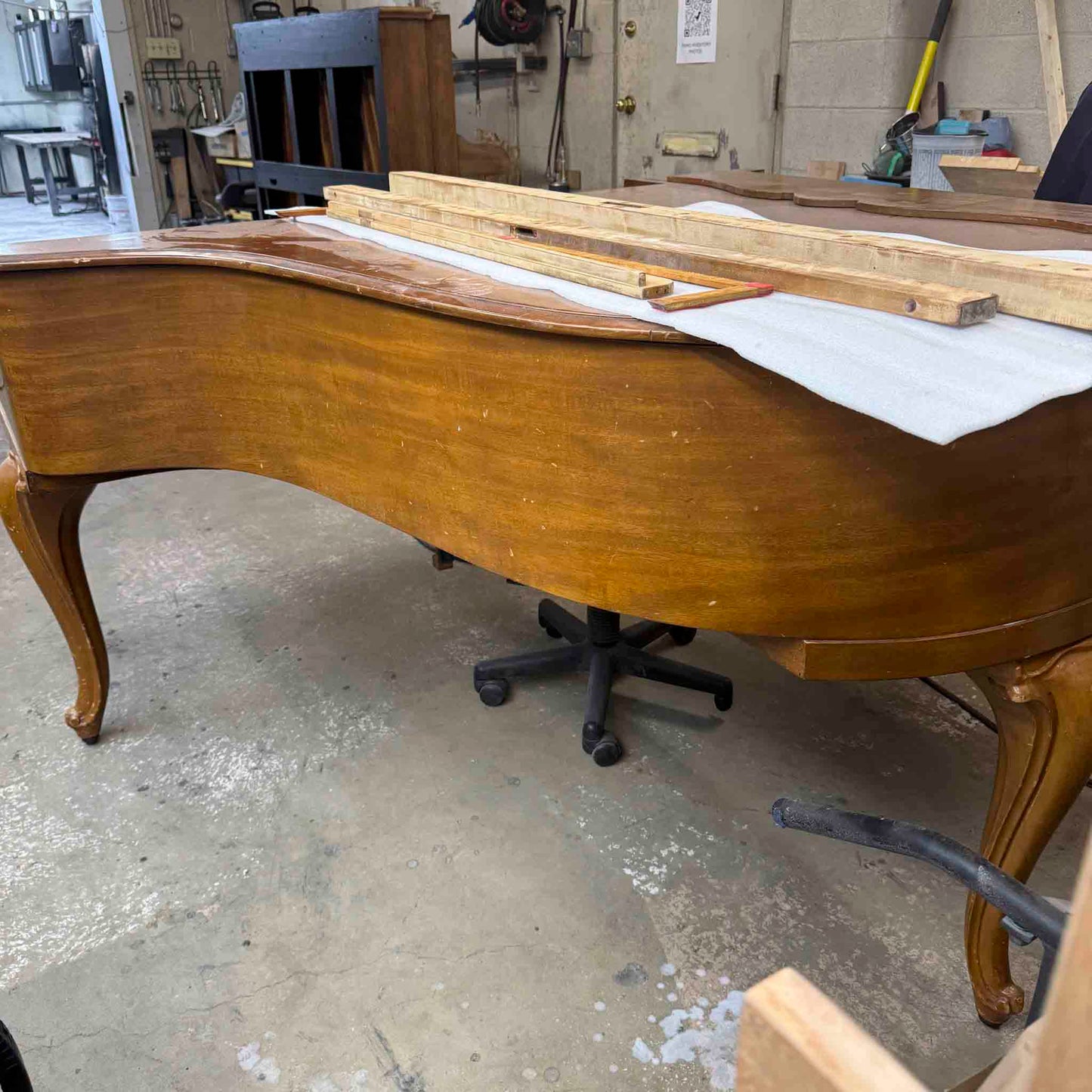 CURRENT SHOP WORK 1920 Kimball 5'7" Wood Finish Commissioned Grand Piano