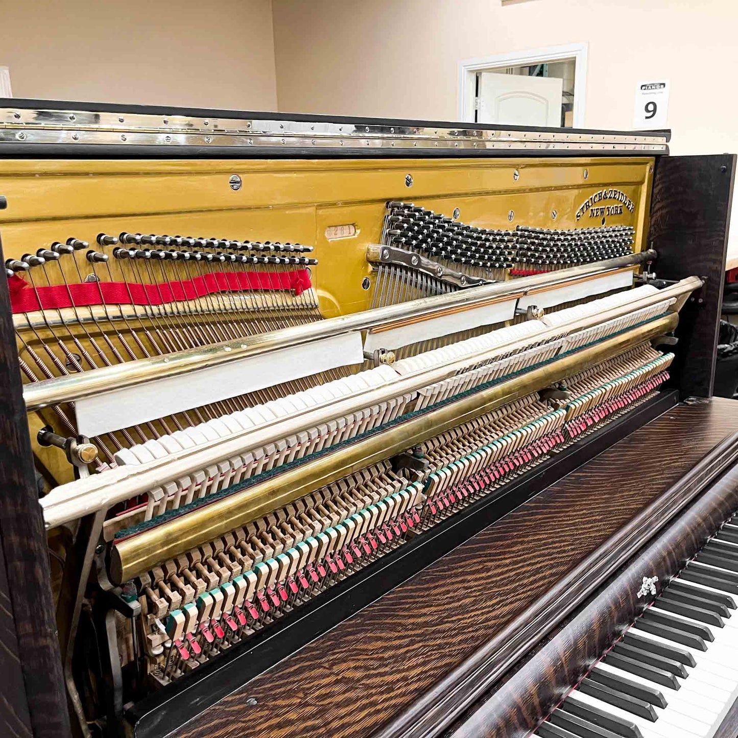 SOLD 1897 Strich & Zeidler Upright Piano
