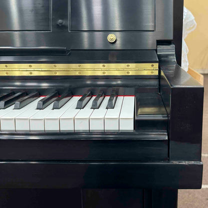 SOLD 1957 Steinway & Sons 47" Satin Black Commissioned Studio Upright Piano