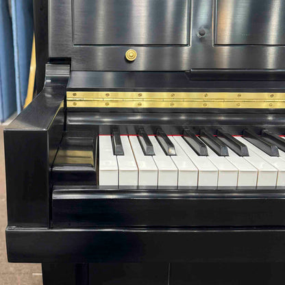 SOLD 1957 Steinway & Sons 47" Satin Black Commissioned Studio Upright Piano