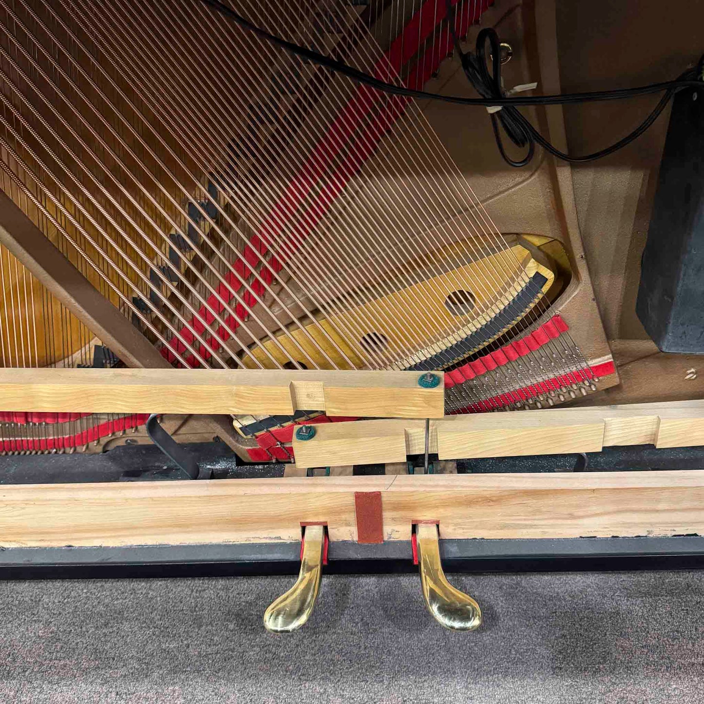 SOLD 1957 Steinway & Sons 47" Satin Black Commissioned Studio Upright Piano