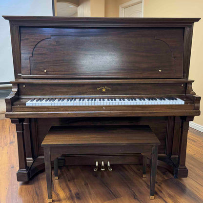 SOLD 2024 Piano Legacy Project Giveaway Winning Family- 1907 Smith & Nixon Wood Finish Upright Piano