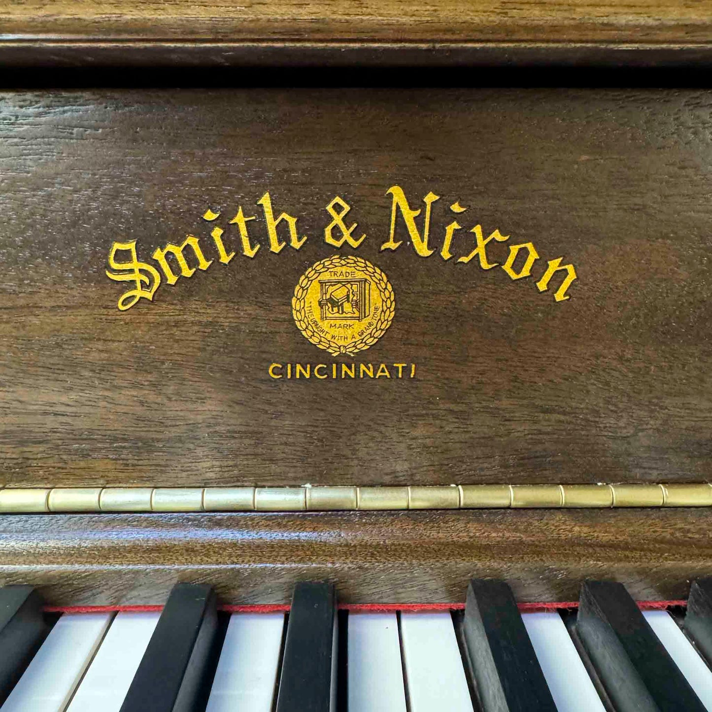 SOLD 2024 Piano Legacy Project Giveaway Winning Family- 1907 Smith & Nixon Wood Finish Upright Piano