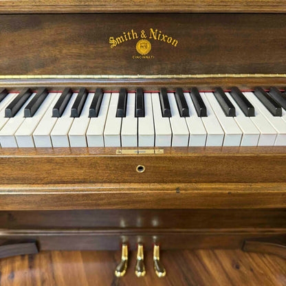 SOLD 2024 Piano Legacy Project Giveaway Winning Family- 1907 Smith & Nixon Wood Finish Upright Piano