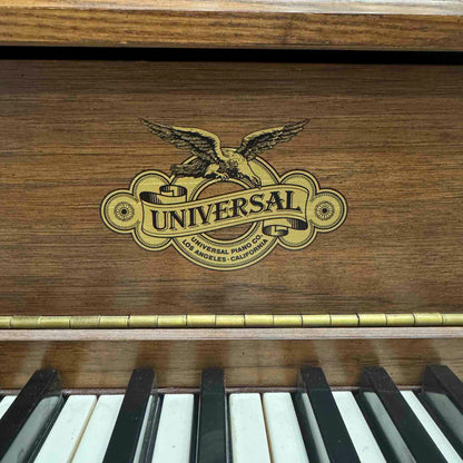 CURRENT SHOP WORK - 1980 Universal 52" Wood Finish Commissioned Vintage Player Upright Piano