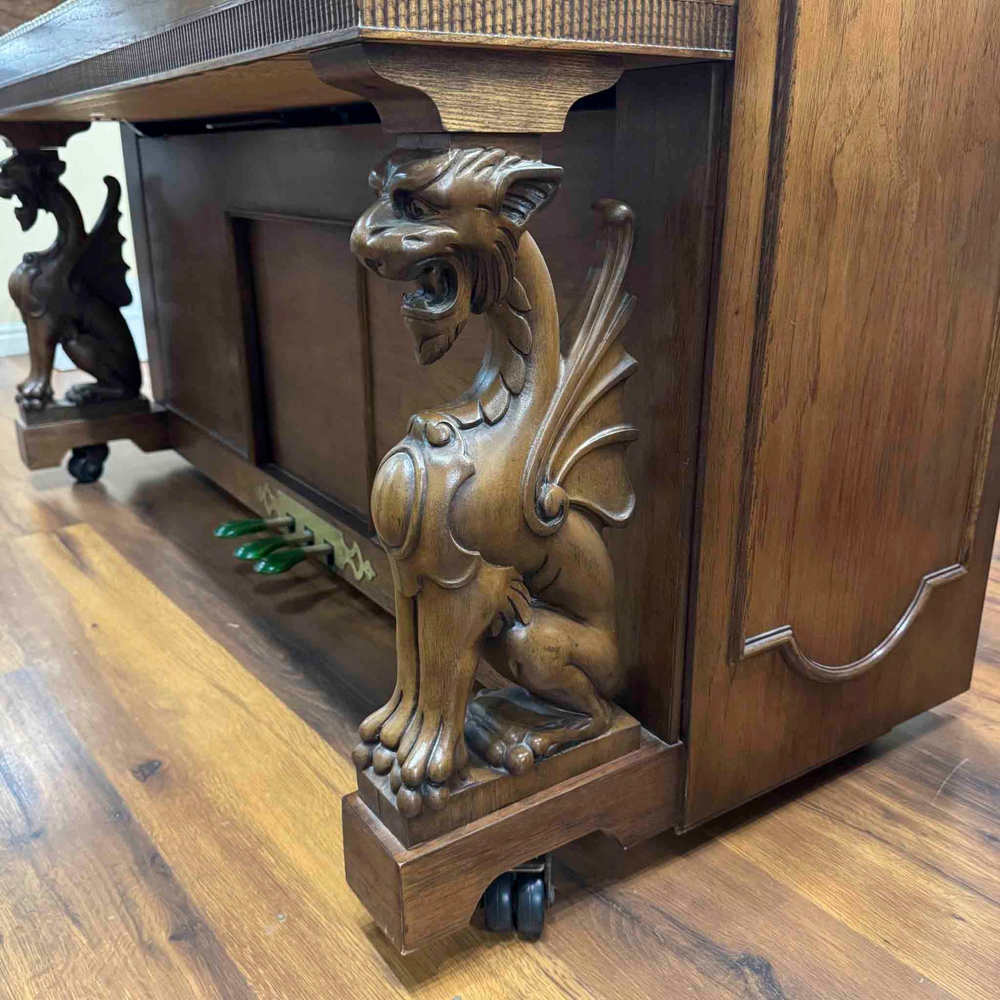 CURRENT SHOP WORK - 1980 Universal 52" Wood Finish Commissioned Vintage Player Upright Piano