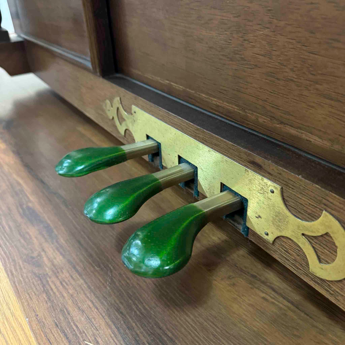 CURRENT SHOP WORK - 1980 Universal 52" Wood Finish Commissioned Vintage Player Upright Piano