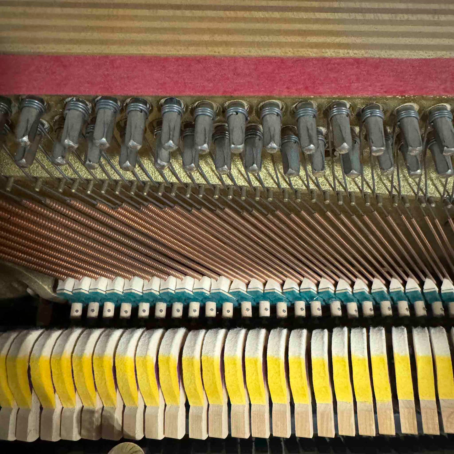 CURRENT SHOP WORK - 1980 Universal 52" Wood Finish Commissioned Vintage Player Upright Piano