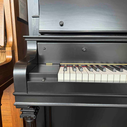 CURRENT SHOP WORK - 1903 Everett 55" Wood Finish Commissioned Upright Piano