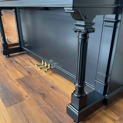 CURRENT SHOP WORK - 1903 Everett 55" Wood Finish Commissioned Upright Piano