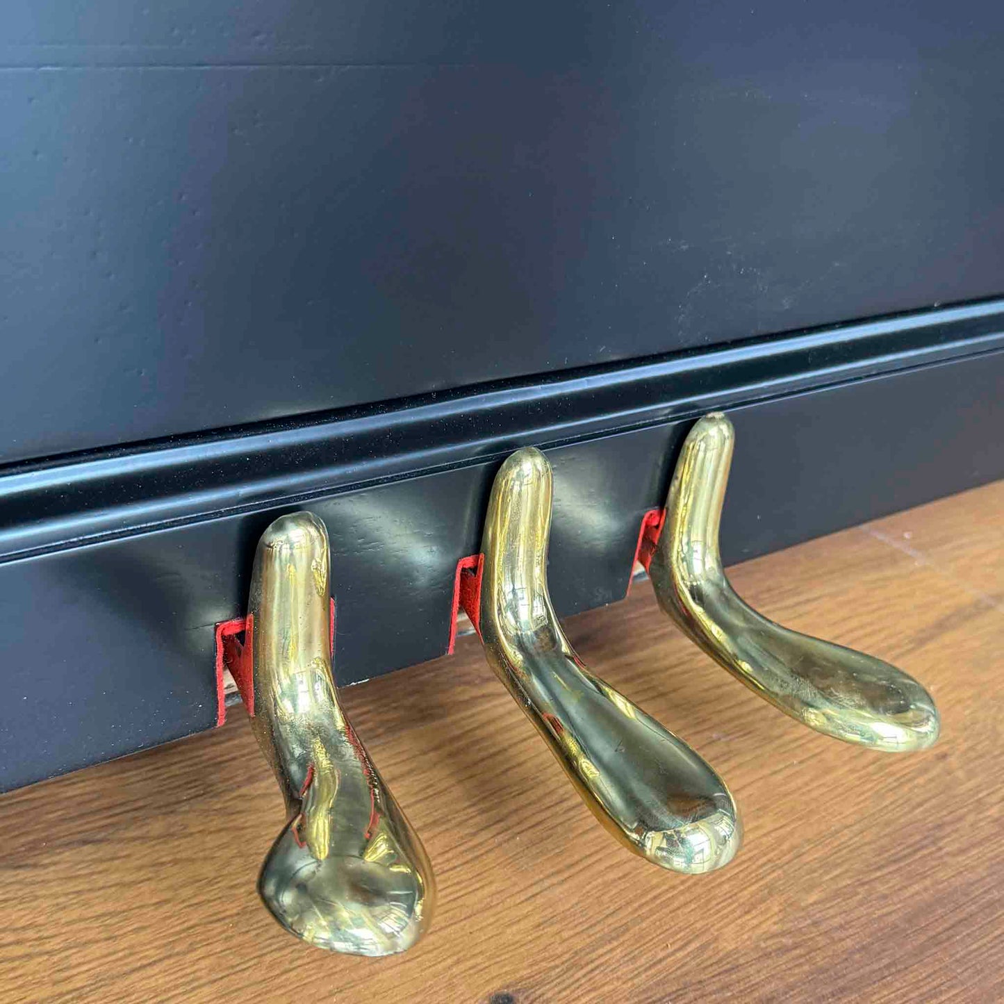 CURRENT SHOP WORK - 1903 Everett 55" Wood Finish Commissioned Upright Piano