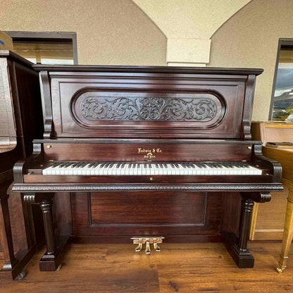CURRENT SHOP WORK 1895 Ludwig & Co Wood Finish Commissioned Upright Piano