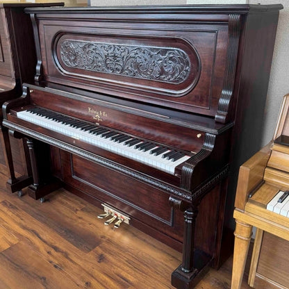 CURRENT SHOP WORK 1895 Ludwig & Co Wood Finish Commissioned Upright Piano